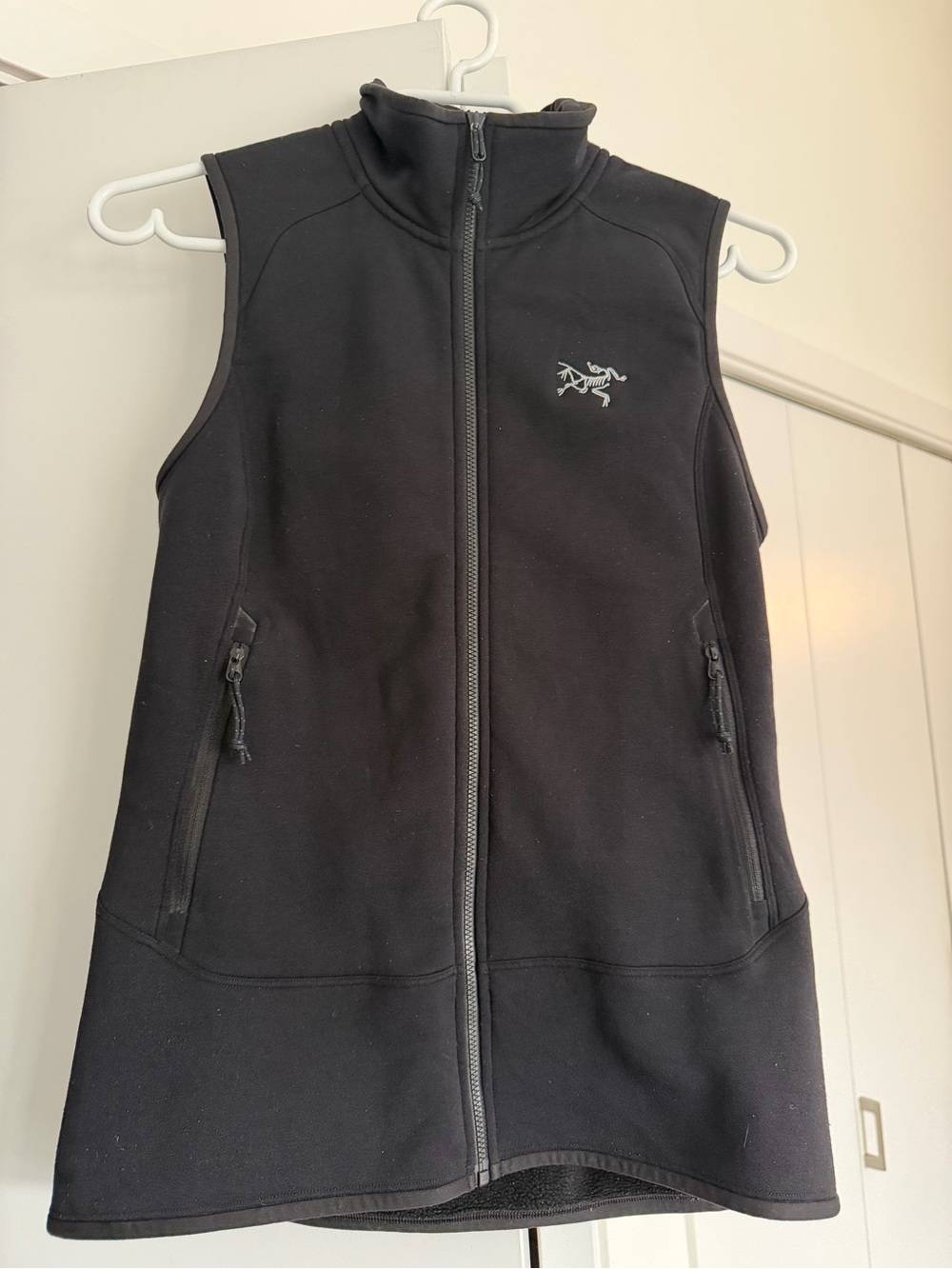 Arc'teryx Kyanite Fleece-Lined Vest Women's Small Black Full Zip
